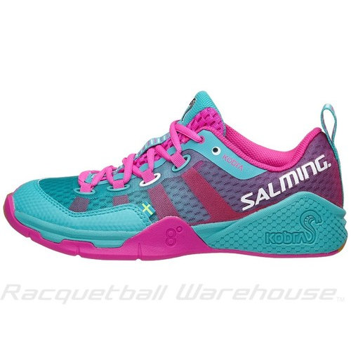 [BRM1908788] 살밍 코브라 슈즈 - Turquoise/Pink 우먼스 테니스화  Salming Kobra Shoes