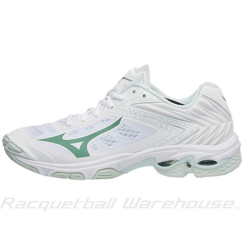 [BRM1913236] 미즈노 웨이브 라이트닝 Z5  슈즈 - White/Mint 우먼스 테니스화  Mizuno Wave Lightning Shoes