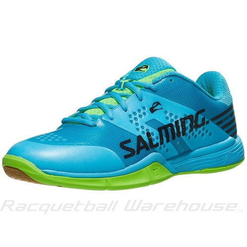 [BRM1916317] 살밍 바이퍼 5 슈즈 - Blue/Fluo Green 맨즈 테니스화  Salming Viper Shoes
