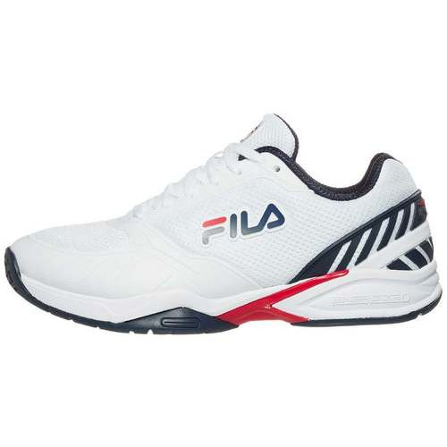 [BRM1937843] 필라 발리 존 White/Navy/Red 슈즈 맨즈 1PM00594-125 테니스화 Fila Volley Zone Shoes