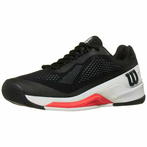 [BRM2086755] 윌슨 러시 프로 4.0 Black/White/Red 슈즈 맨즈 WRS328320 테니스화  Wilson Rush Pro Shoe
