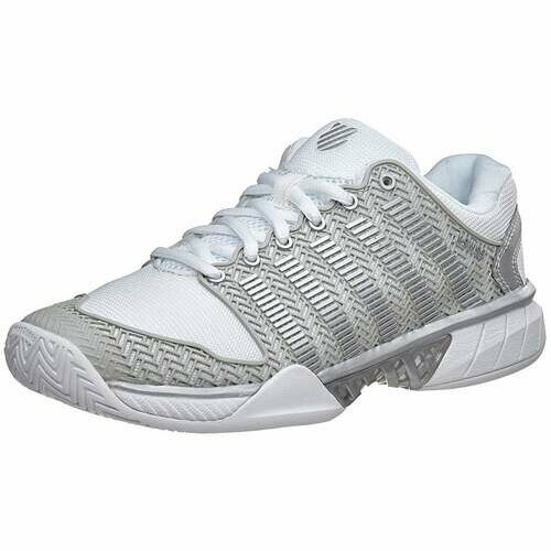 [BRM2087552] 케이스위스 하이퍼코트 익스프레스 White/Silver 슈즈 우먼스 93377-153 테니스화  KSwiss Hypercourt Express Shoes