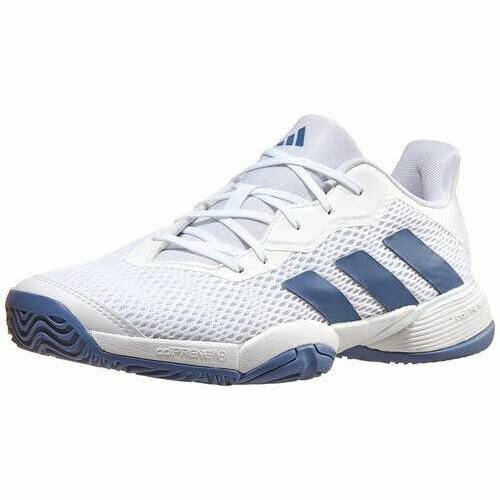 [BRM2155893] 아디다스 바리케이드 K White/Crew 블루 주니어 슈즈 Youth 키즈 IG9528 테니스화  adidas Barricade Blue Junior Shoes