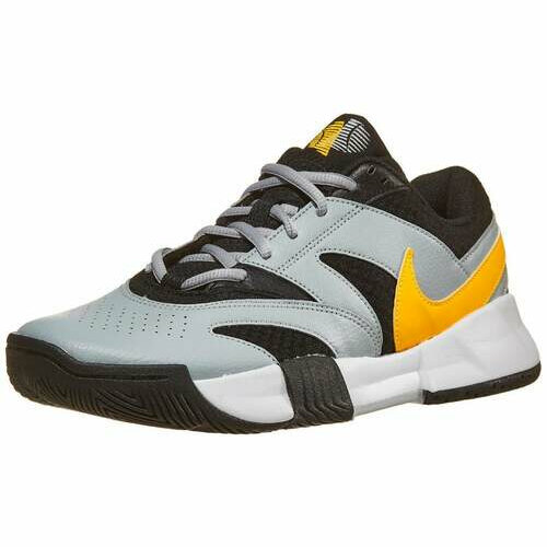 [BRM2187535] 나이키 코트 라이트 4 Bk/Orange/Grey/White 슈즈 맨즈 FD6574-005 테니스화  Nike Court Lite Shoe