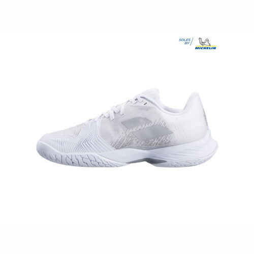 [BRM2120431] 바볼라트 제트 마하 3 AC White/Silver 슈즈 우먼스  테니스화  Babolat Jet Mach Shoes