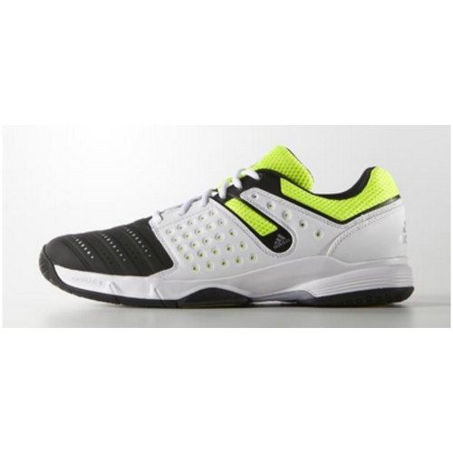 [BRM1902475] 아디다스 코트 스테빌 12 맨즈 슈즈 화이트 / 블랙 라임 B33027 테니스화  Adidas Court Stabil Men&#039;s Shoes White Black Lime