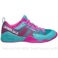 [BRM1908788] 살밍 코브라 슈즈 - Turquoise/Pink 우먼스 테니스화  Salming Kobra Shoes