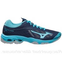 [BRM1919048] 미즈노 웨이브 라이트닝 Z4 슈즈 - Navy/Aqua 우먼스 테니스화  Mizuno Wave Lightning Shoes