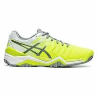 [BRM2039447] 아식스 젤 레졸루션 7 테니스화 우먼스 E751Y-750 (Safety Yellow/Stone Green)  Asics Gel Resolution Women&#039;s Tennis Shoe