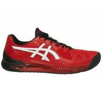 [BRM2008519] 아식스 젤 레졸루션 8 Electric Red/White 슈즈 맨즈 1041A079-601 테니스화  Asics Gel Resolution Shoes