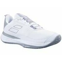 [BRM2184706] 바볼라트 SFX 에보 AC White/루나 그레이 슈즈 우먼스 31S24556-1080 테니스화  Babolat Evo White/Lunar Grey Shoes