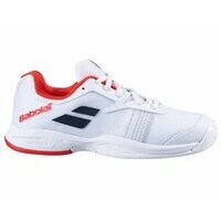 [BRM2011303] 바볼라트 제트 AC 주니어 테니스화 White/Red 키즈 Youth 32S20648-1000  Babolat Jet Junior Tennis Shoes