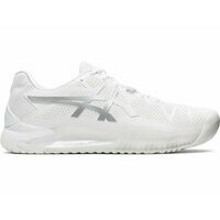 [BRM2024545] 아식스 젤 레졸루션 8 White/Pure 실버 슈즈 맨즈 1041A079-100 테니스화  Asics Gel-Resolution Silver Shoe