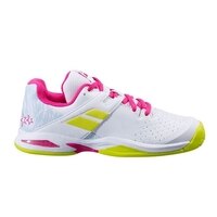 [BRM2004740] 바볼라트 프로펄스 올 코트 주니어 테니스화 키즈 Youth 33S21478-1058 (WHITE/REDROSE)  Babolat Propulse All Court Junior Tennis Shoe