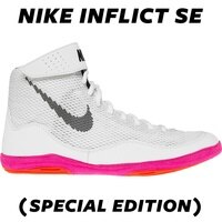 [BRMA1231559] 나이키 인플릭트 3 맨즈 레슬링화 복싱화 (White/Hot Pink/Orange) Nike Inflict