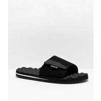 [BRM2168122] 볼컴 Recliner 블랙 &amp; 화이트 슬리퍼 샌들  365581  Volcom Black White Slide Sandals